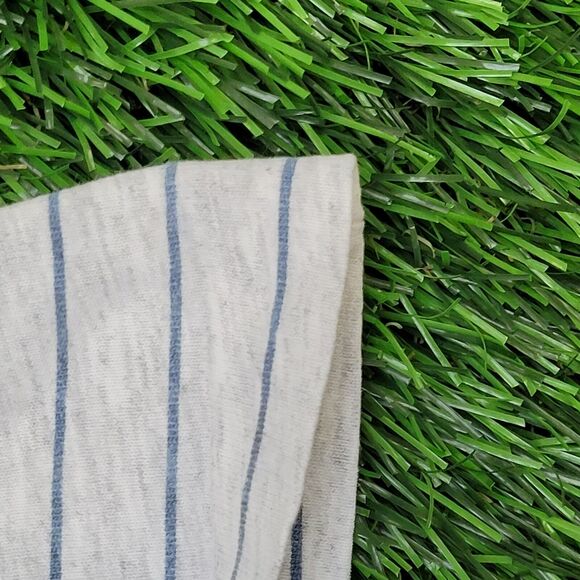 Vintage 90s Villanova Stripes Shirt S/M 19x26 Gray - Picture 13 of 13